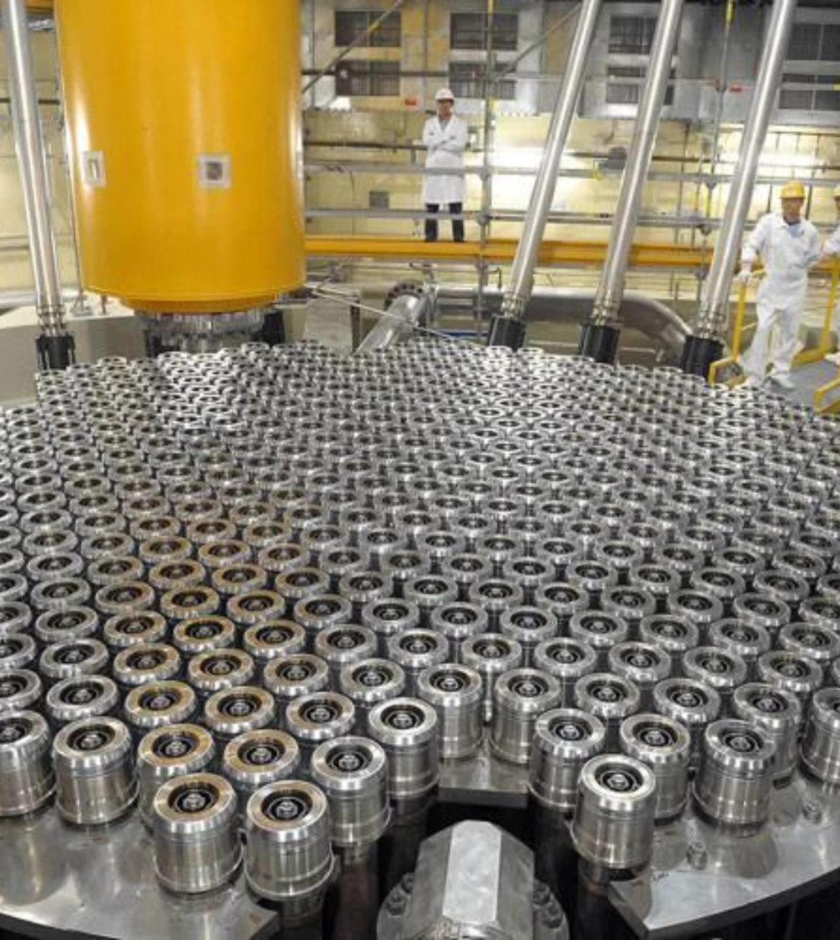 Núcleo de un reactor nuclear en operación